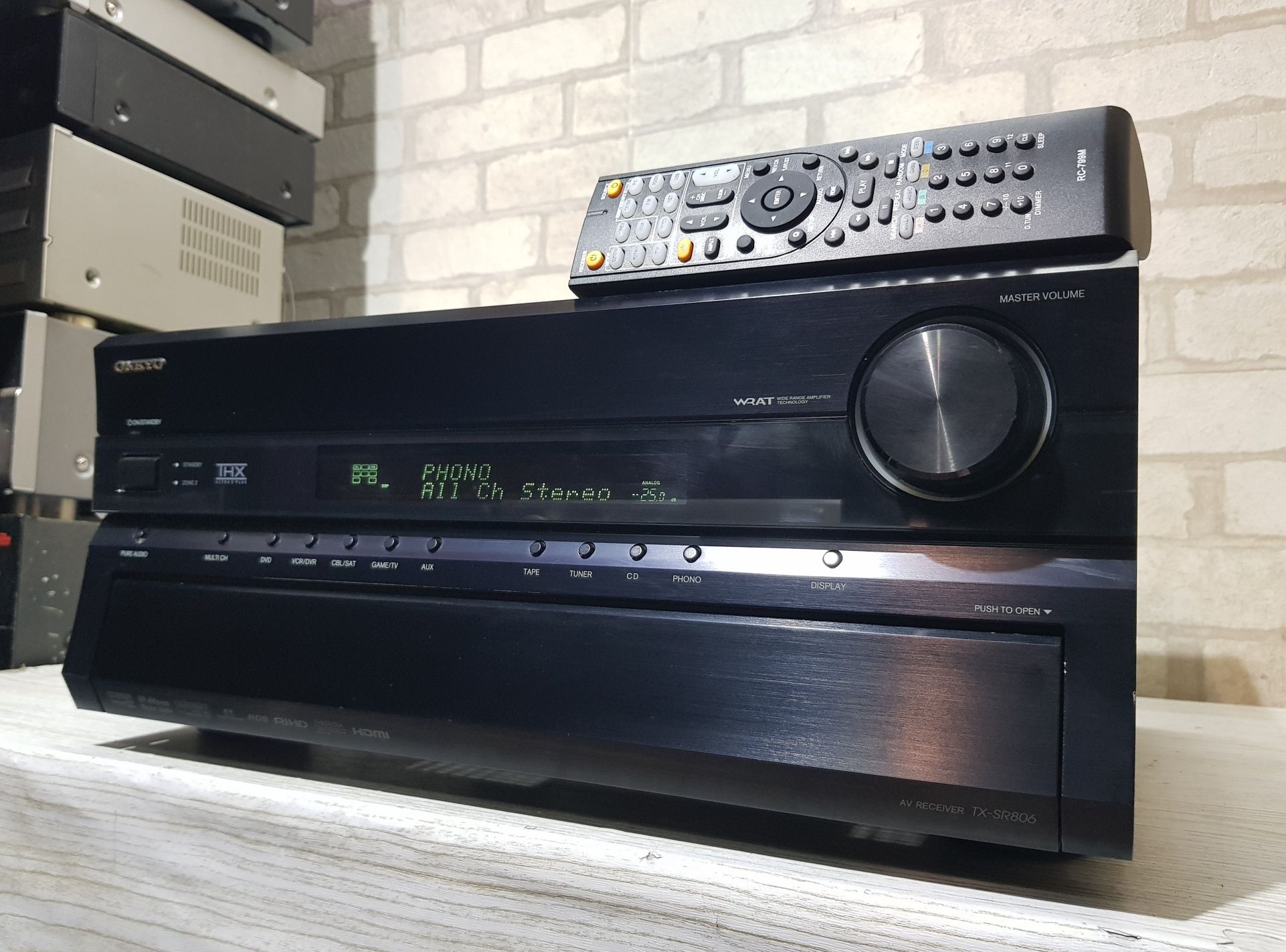 Пульт!8.2AV ресивер Onkyo TX-SR806 8х180 Вт HDMI