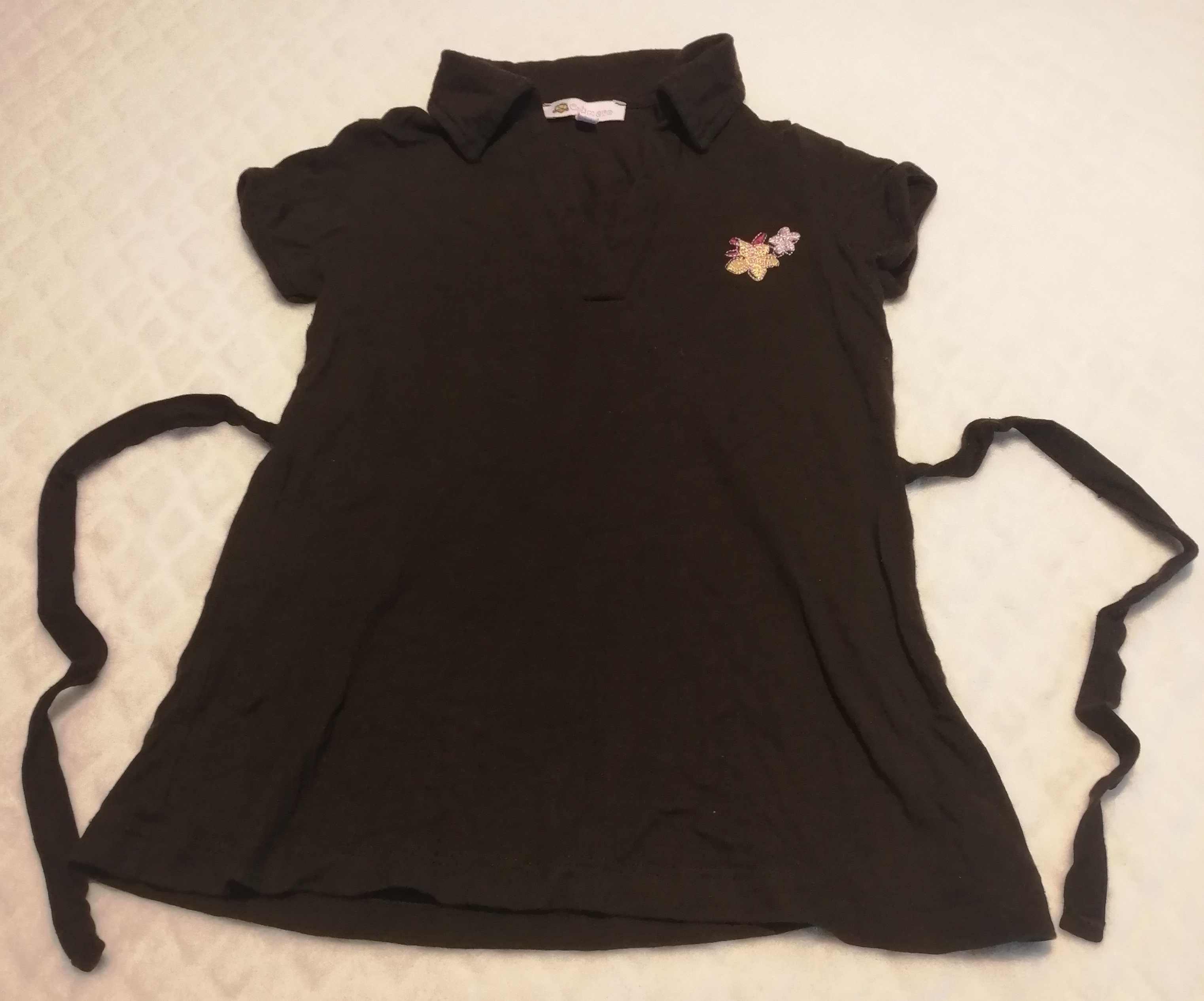 Sukienka dziewczęca, bluzka, brązowa, Calimero, 2 lata (Odzież)