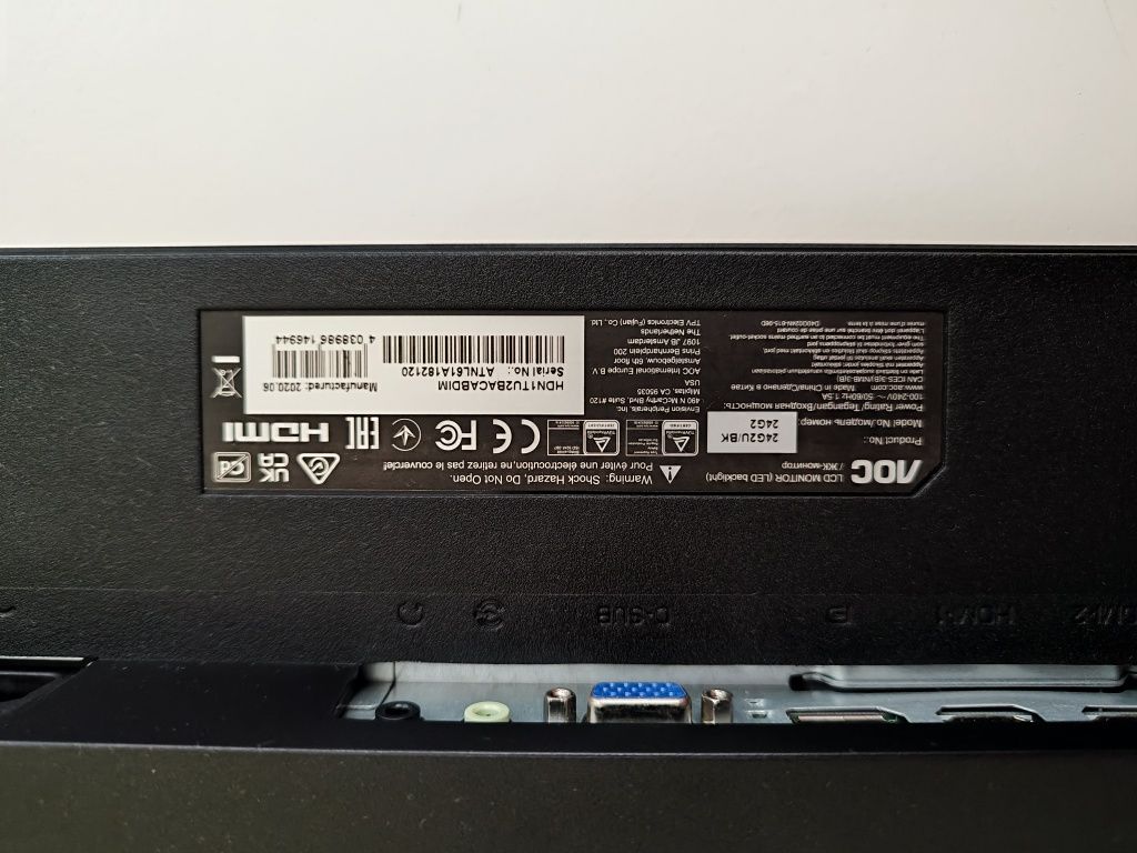 Monitor AOC 24 polegadas oferta PS3
