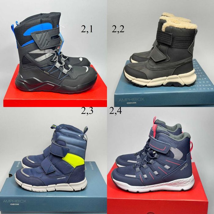 Зимові черевики чоботи Ecco Gore-tex 28,29,3031,32,33,34,35 р -8 мод