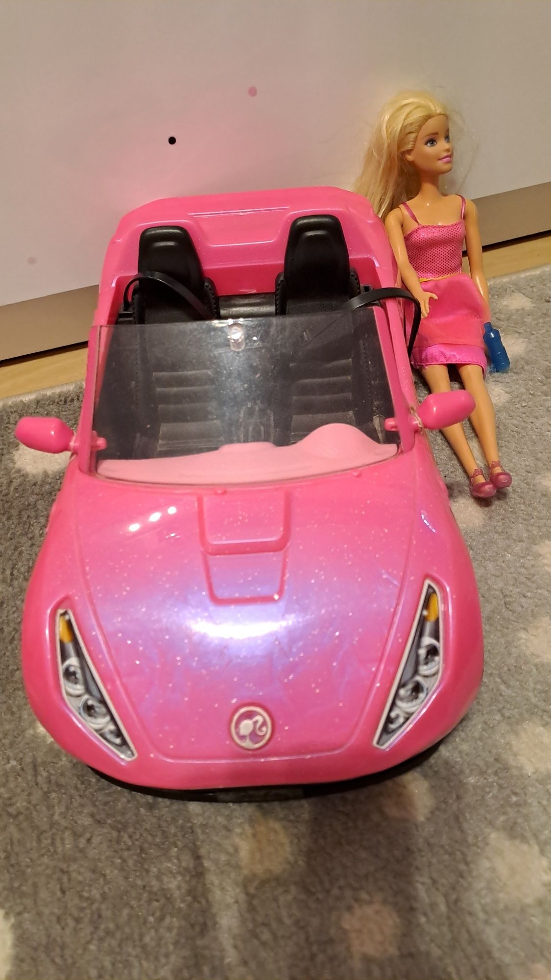 Samochód, auto, cabriolet Barbie, zestaw z lalką Barbie