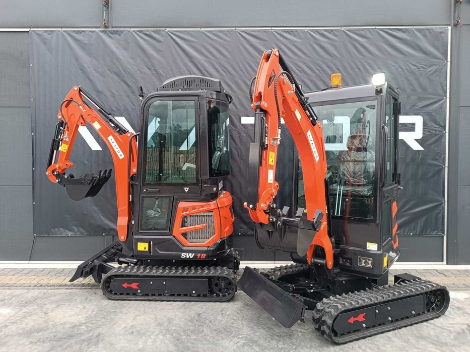 Minikoparka AVATOR SW 18 kabina, klimatyzacja. Nowa !!!