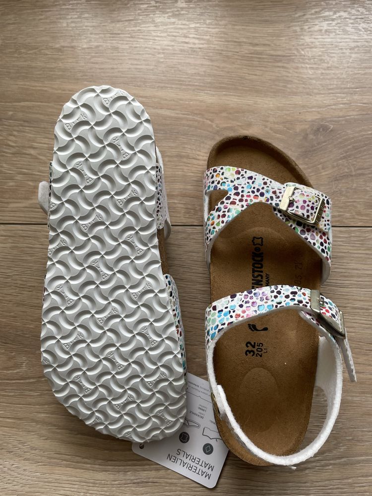 Birkenstock rio sandaly sandalki 32 skorzana wkladka na korku oryginal