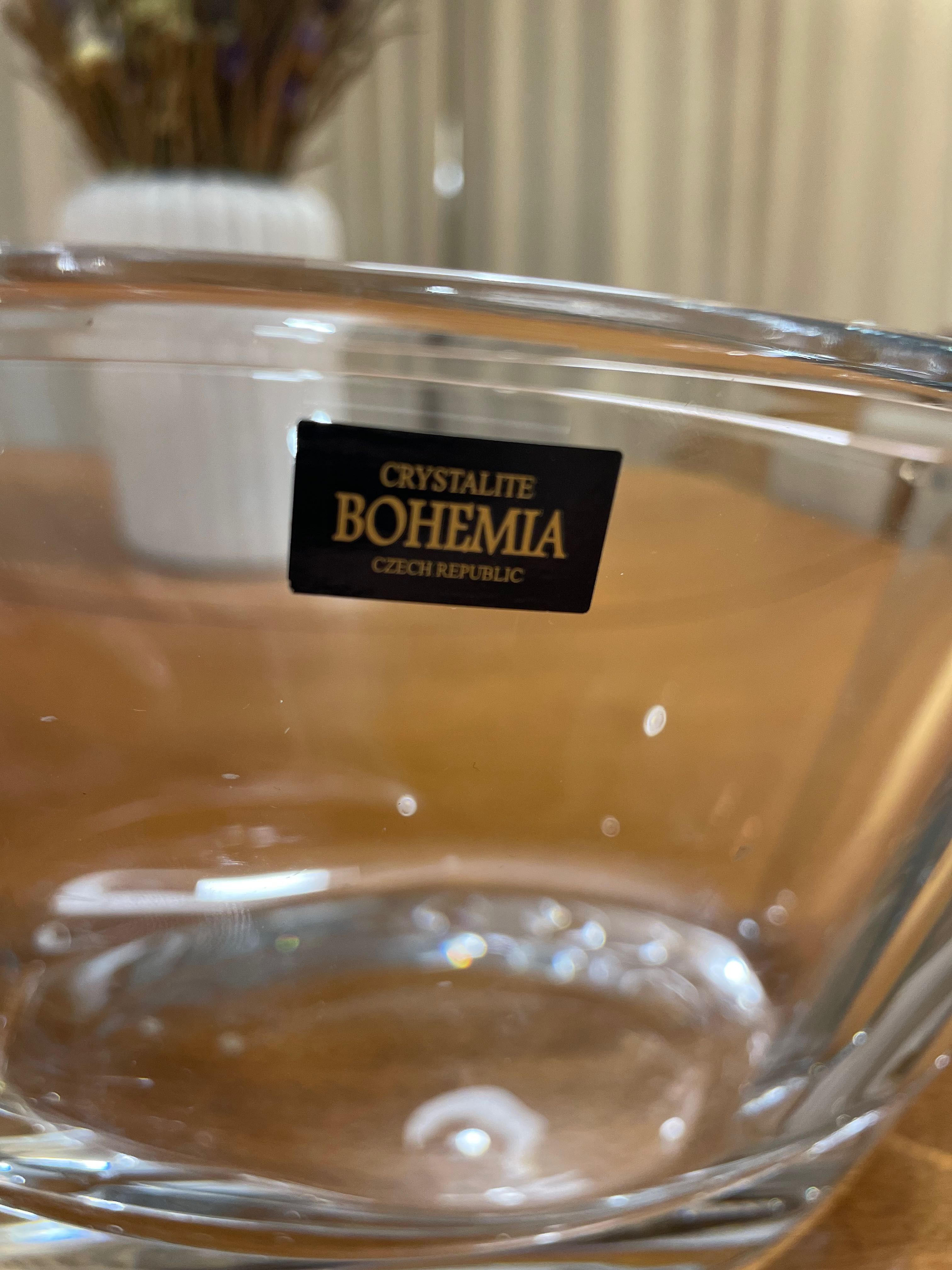 Taça grande de Cristal Crystalite Bohemia (Czech Republic) nova