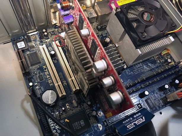 Conjunto PC: Motherboard + CPU AMD + 1500MB RAM+ Placa gráfica Nvidia