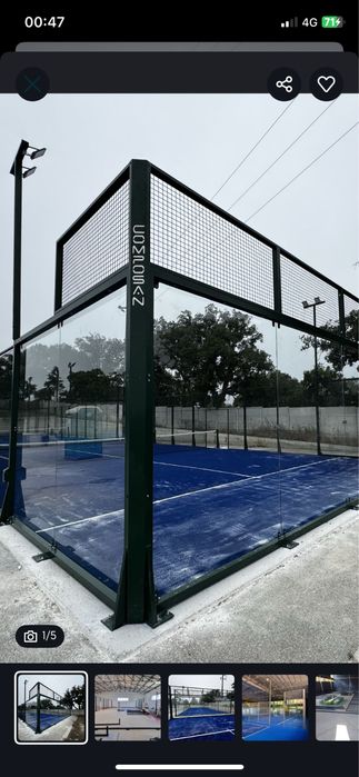 Dois campos de padel panoramicos