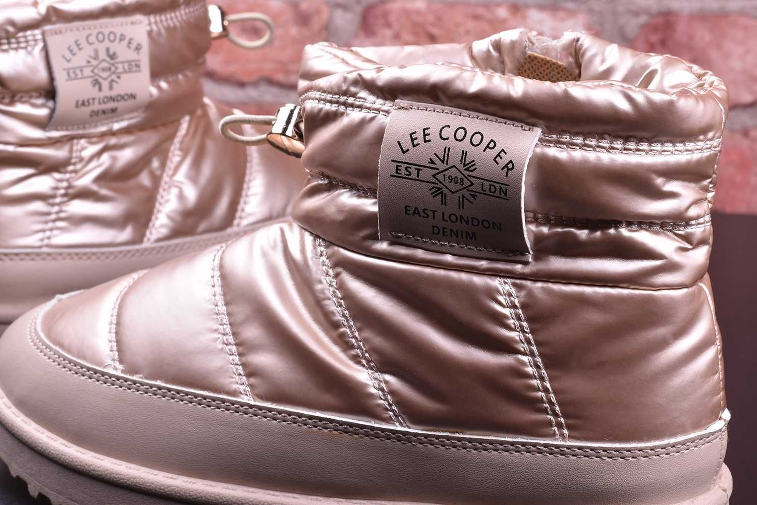 Buty Śniegowce Zimowe Damskie Lee Cooper Złote botki emu (-1965) r.37