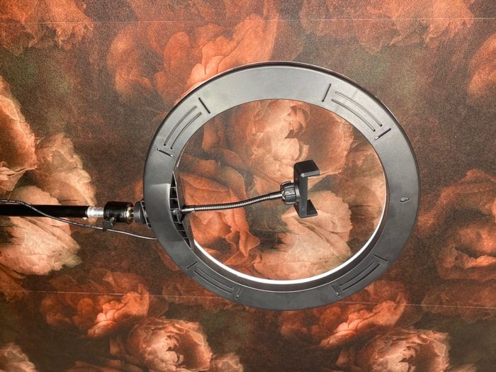 Кільцева лед LED лампа 30см з тримачем для телефону (кольцевая лампа)