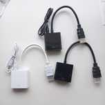 Конвертер HDMI to VGA переходник, адаптер со звуком