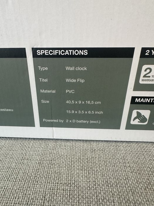 Karlsson Wide Flip - klapkowiec, zegar retro