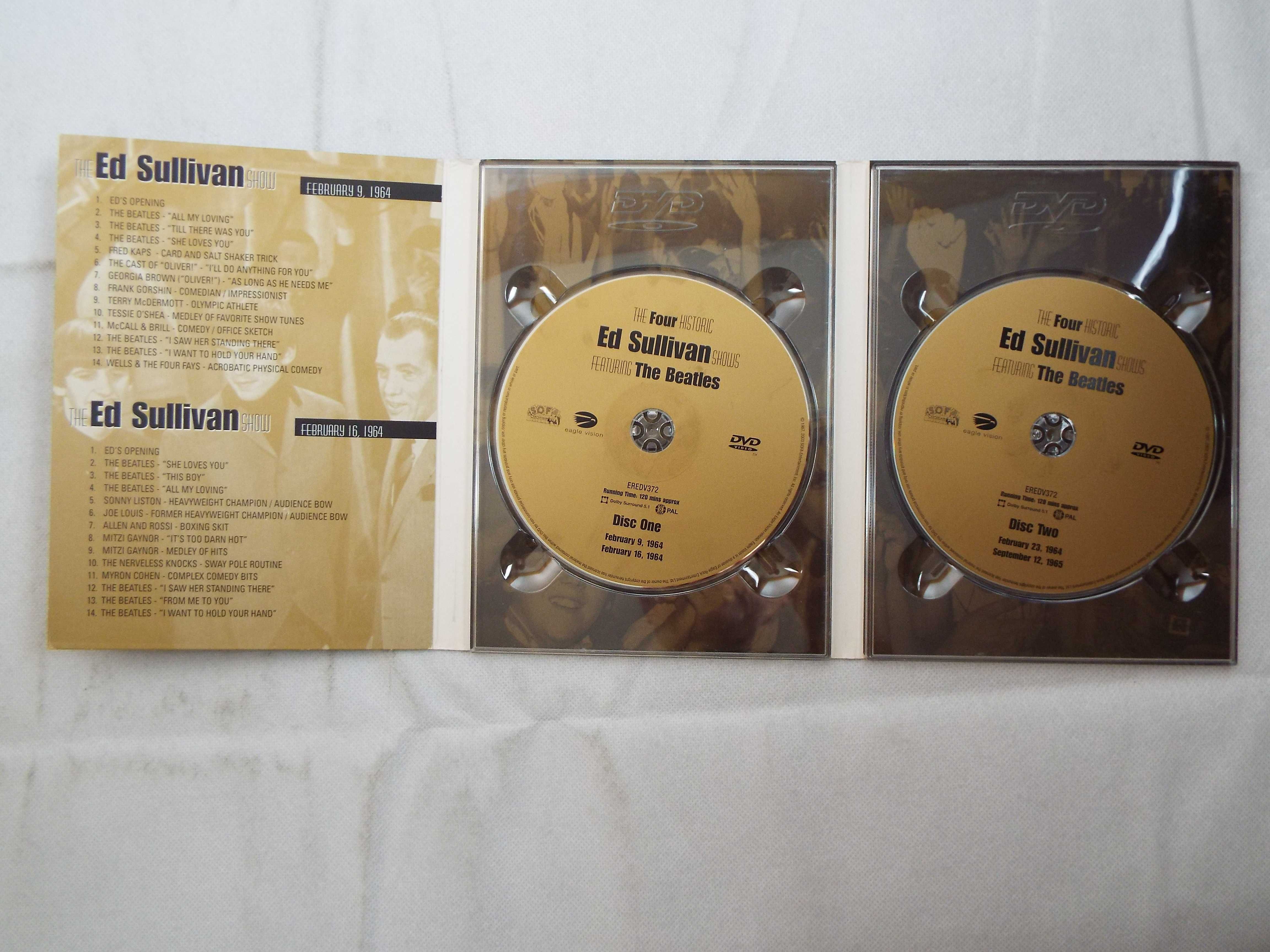 The four Complete Historic Ed Sullivan Shows The beatles