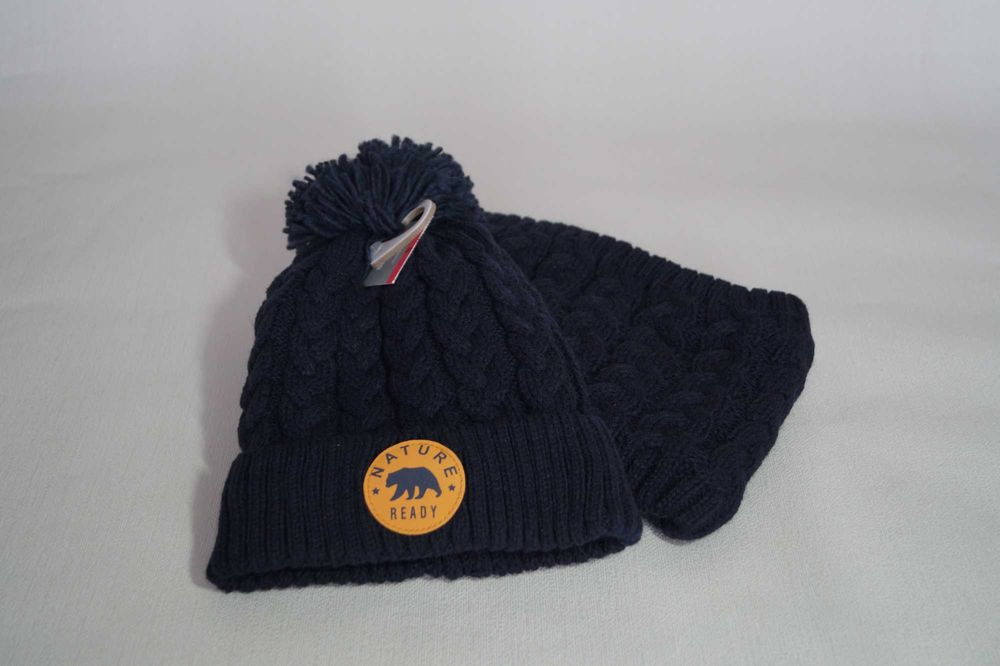 Комплект: шапка і шарф-снуд для хлопчика 2-3 роки