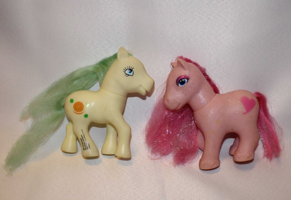 Koniki pony 2 kolorowe kucyki zabawki konie dla dziewczynki
