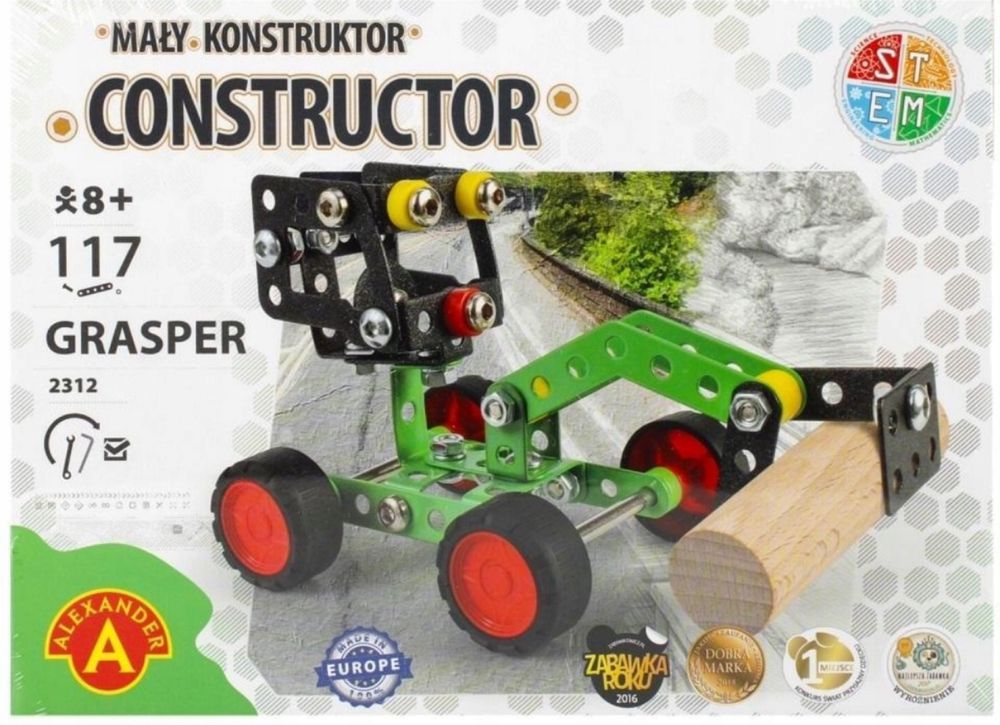 Klocki konstrukcyjne Alexander Mały Konstruktor Grasper 117 el.