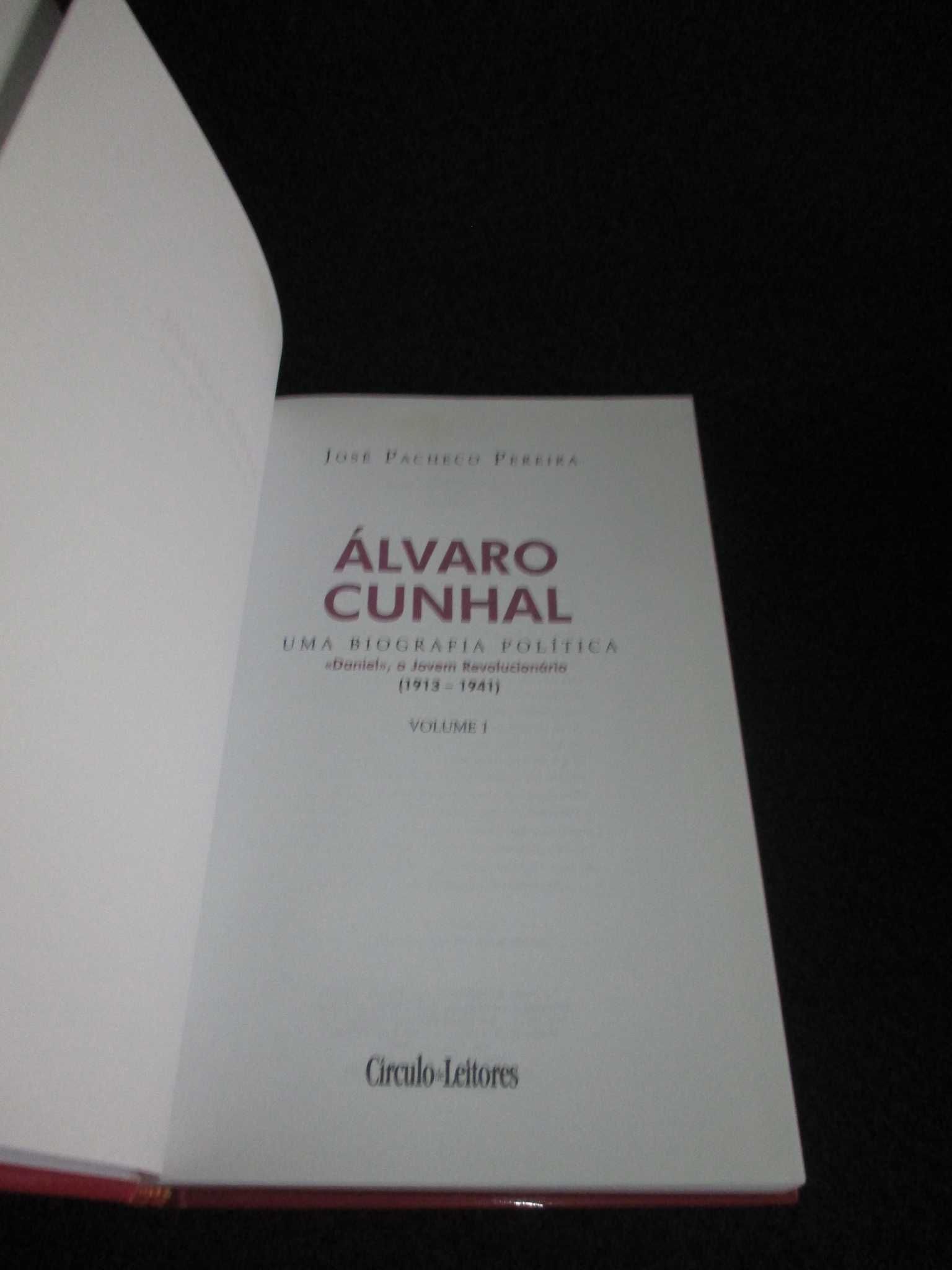 Livros Álvaro Cunhal Uma Biografia Política vol I e II Pacheco Pereira