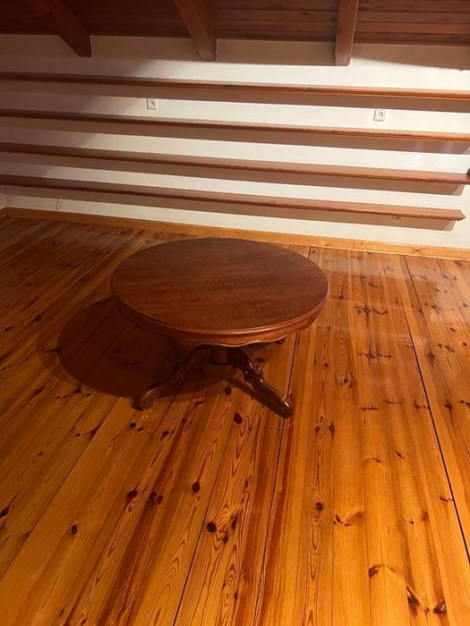 Stolik drewniany okrągły