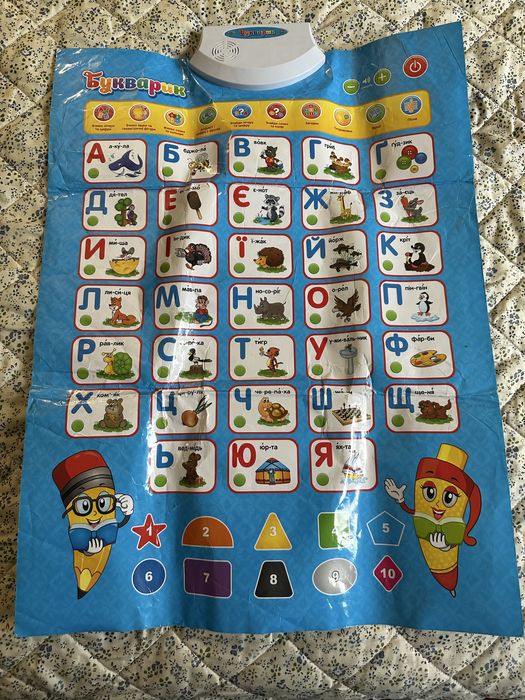 Розвиваючий килимок абетка