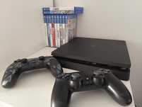 PS4 Slim 500GB stan B.dobry 12 gier 2pady