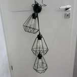 Lampa wisząca czarna z żarówkami