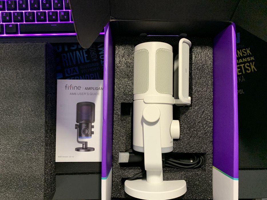 Конденсаторний мікрофон FIFINE AM6 (НОВИЙ)