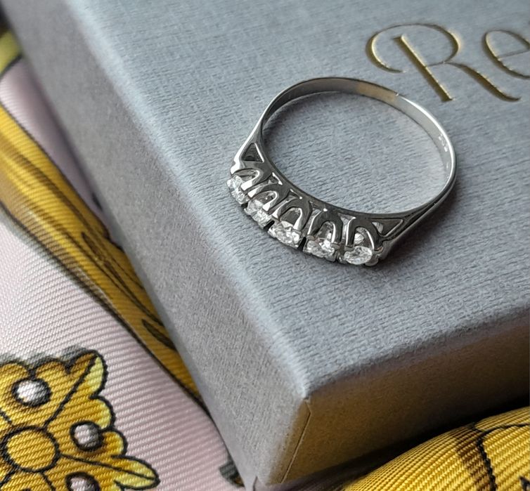 R.14 Pierścionek Brylanty 0.25ct Złoto 585 WYCENA