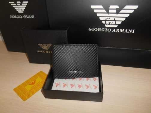 Emporio Armani PORTFEL MĘSKI, skóra, Włochy 101-1