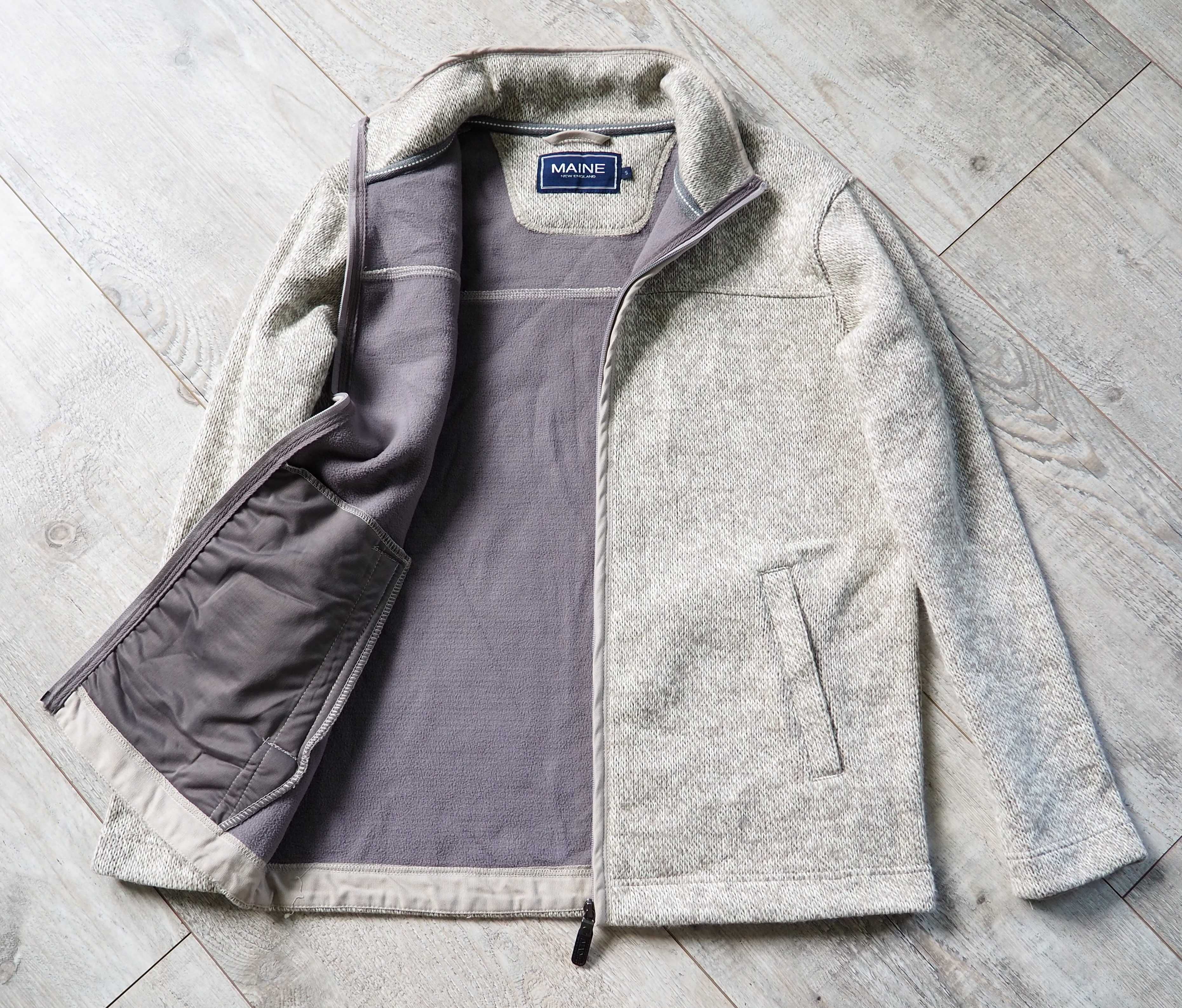 Maine_Knit-Look Zip Through Jacket_bluza męska_S