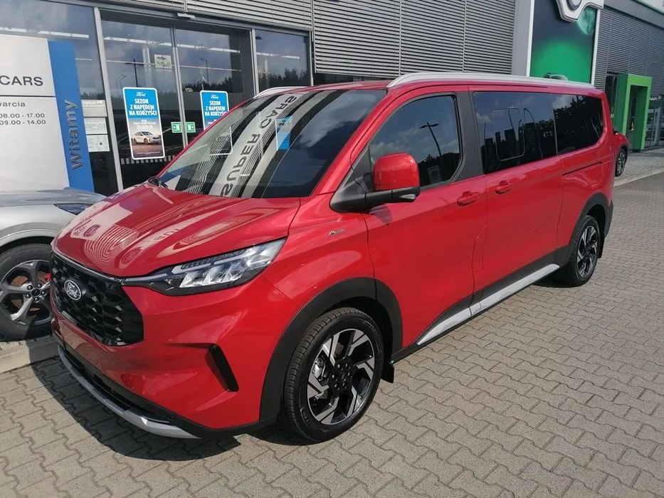 Ford Tourneo Custom 8 os. , automat , panorama , hak elekt., ACTIVE , od ręki , od dealera