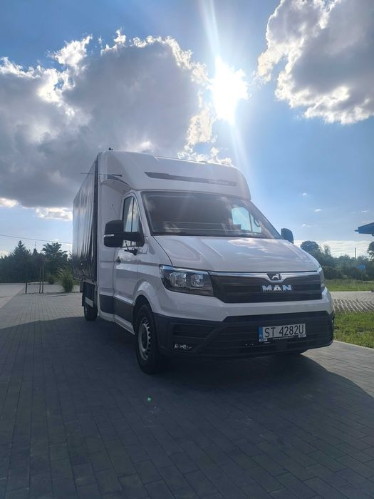 MAN TGE 8ep plandeka 177km 2019r cena brutto FV lub cesja