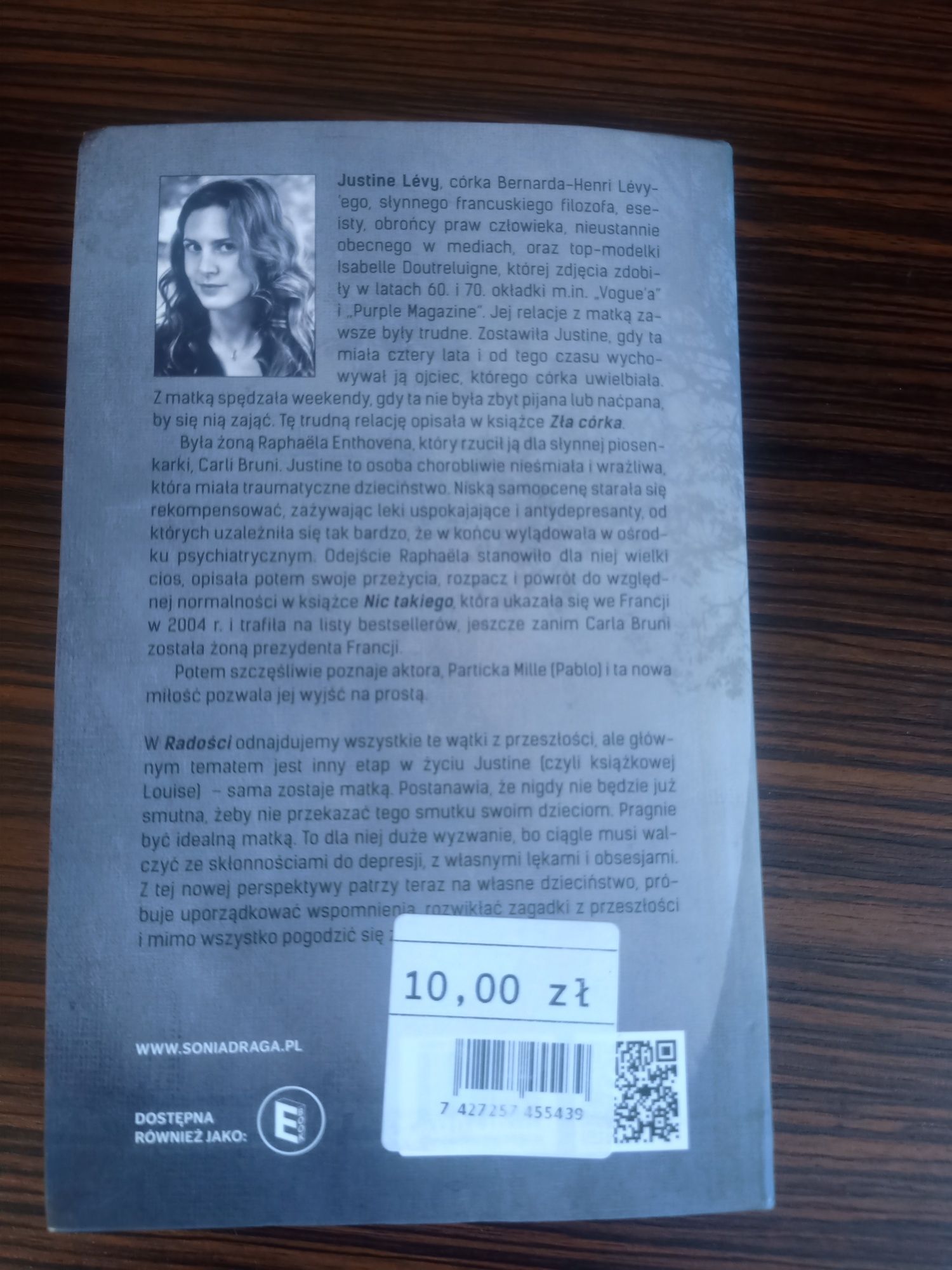 Książka nowa pt.  „ Radość” Justine Levy
