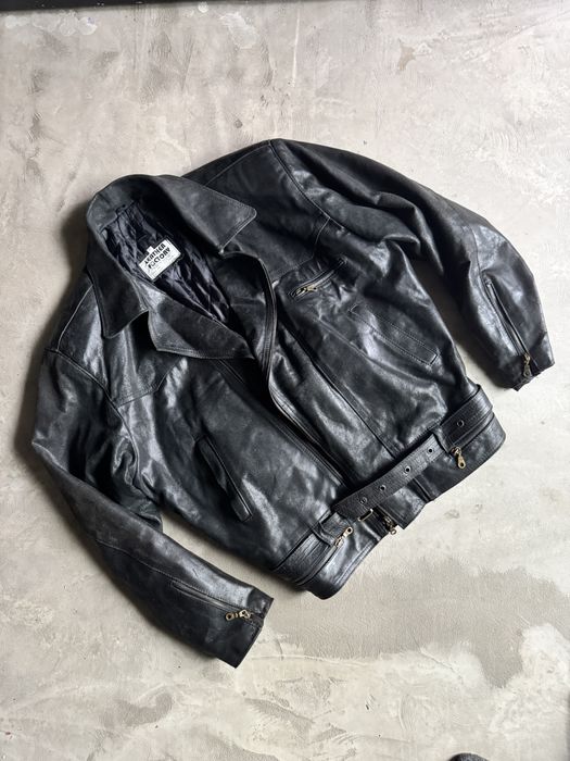 косуха кожа натуральная ( нубук ) винтаж оверсайз