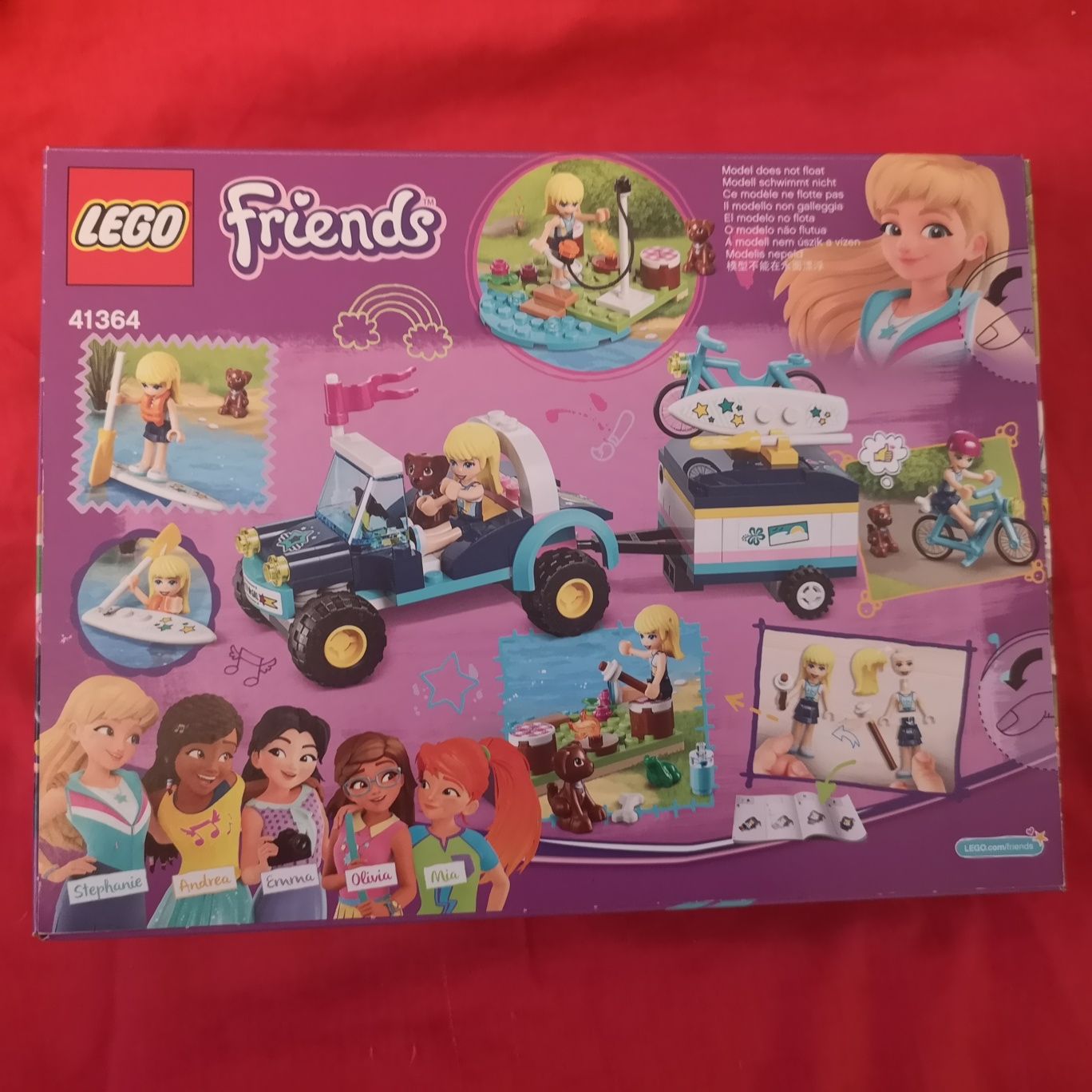 Lego friends 41364 lazik z przyczepką