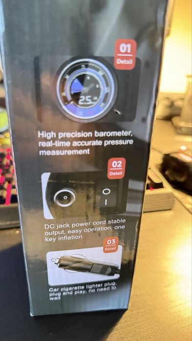 Air Pump - bomba para encher pneus ligacao ao isqueiro