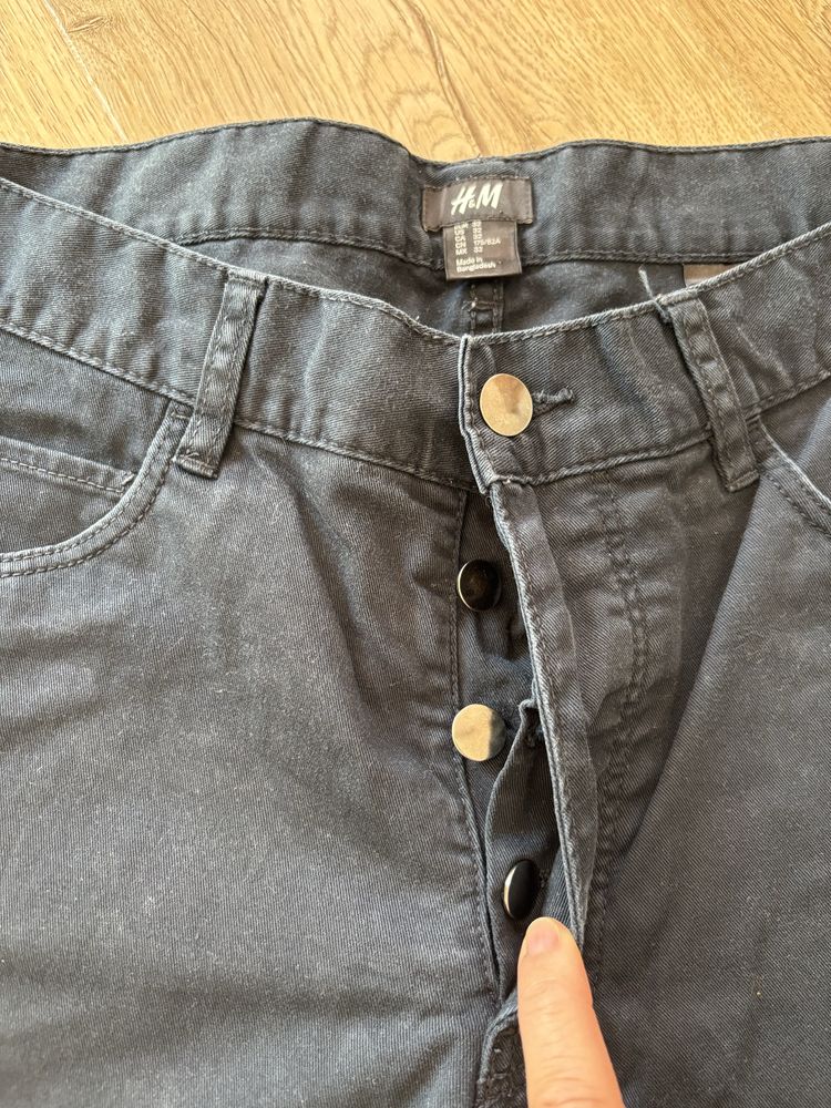 Spodnie materiałowe bawełniane męskie H&M 32/ M