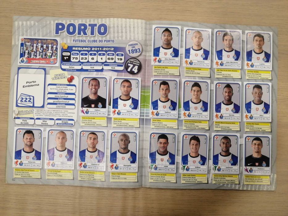 Caderneta Futebol 2012-13 - Panini [Incompleta]