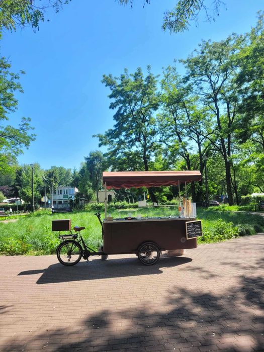 Rower gastronomiczny lodowy, riksza foodbike