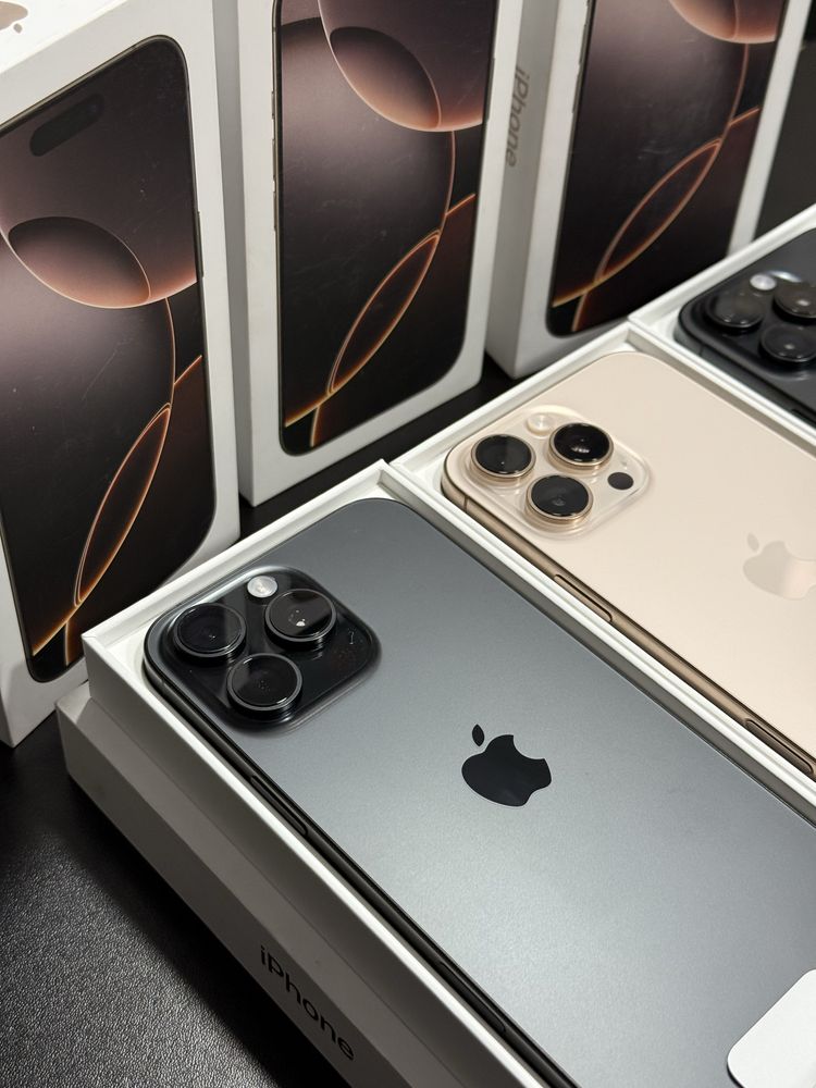 New open iphone 16 pro max 256gb desert, black