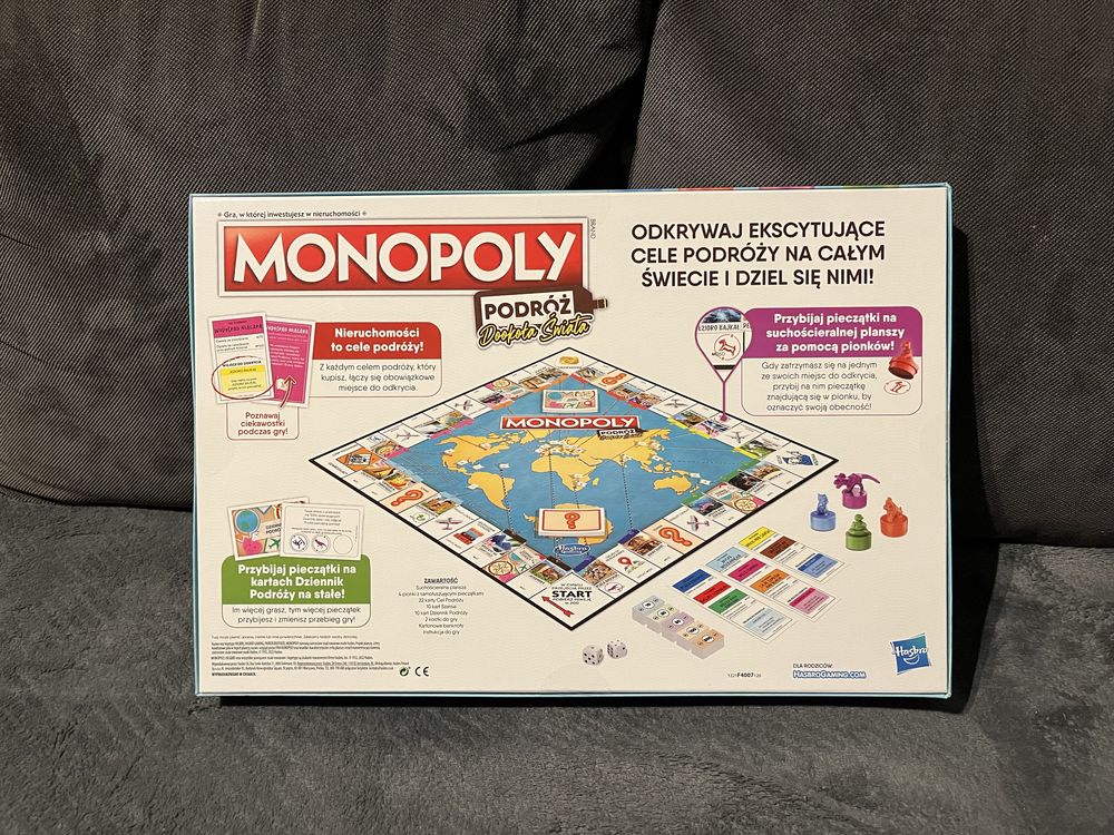 Monopoly Podróż dookoła świata nowa gra planszowa Hasbro