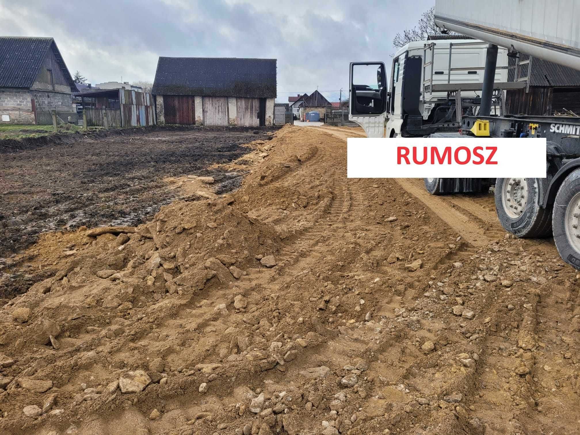 Piasek/Piach , RUMOSZ, Kruszywo z Dostawą 27 TON-PODBUDOWA - OKAZJA!!!