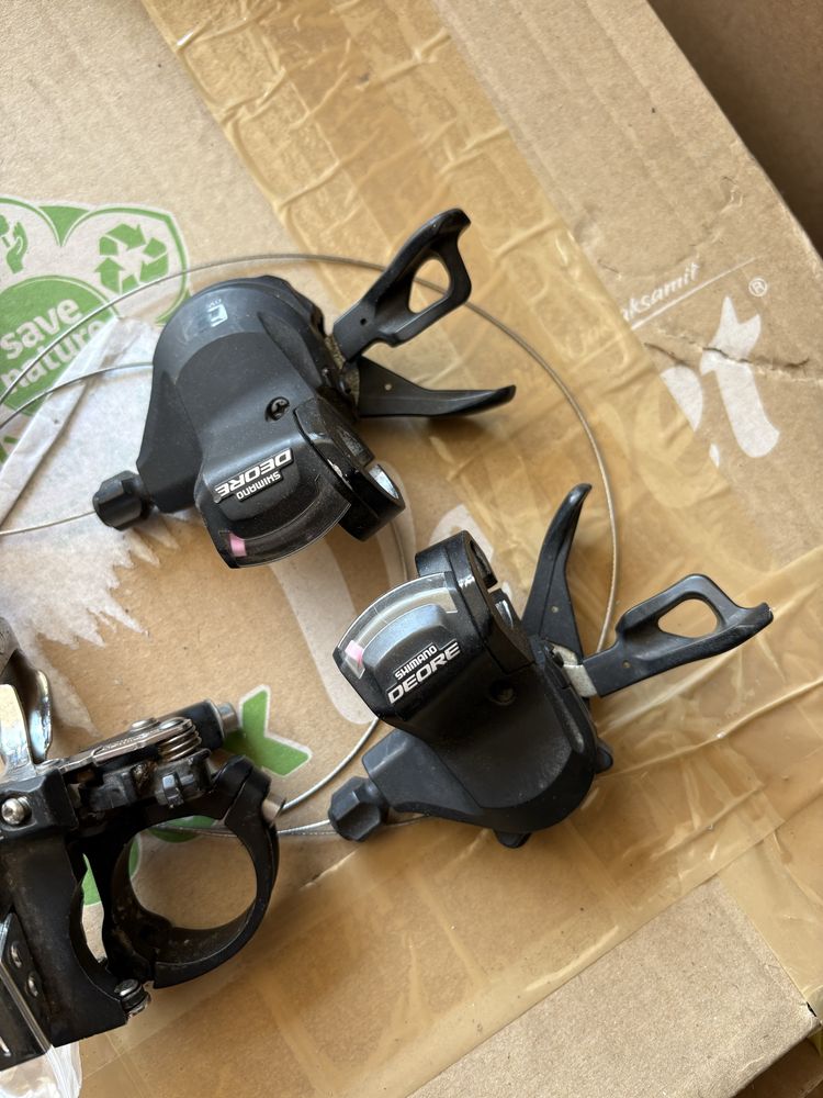 Napęd 3x10 komplet Przerzutki Shimano Deore XT Manetki Kaseta Łańcuch