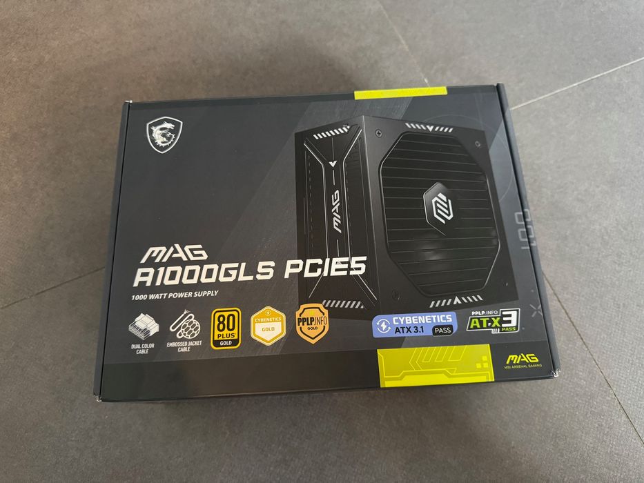 Nowy zasilacz MSI MAG A1000GLS PCIE5 1000W ATX 3.1 GW 10 Lat!