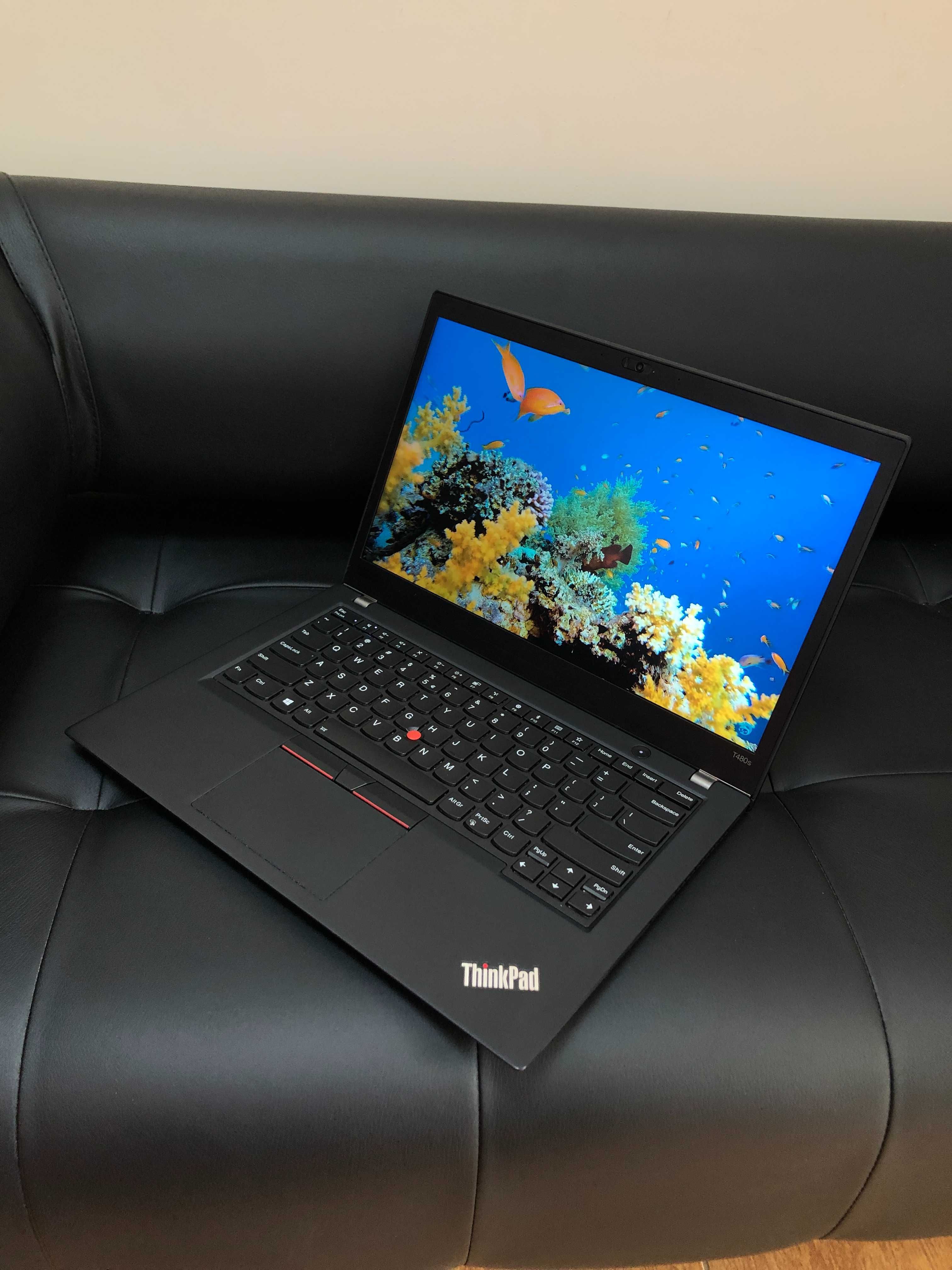 Сенсорний ноутбук Lenovo ThinkPad T480s/14.0" FHD/i7-8/8/256/ГАРАНТІЯ