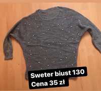 Sweter damski szary perelki biust 100/130