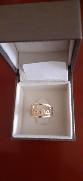 Anel " mama" ouro