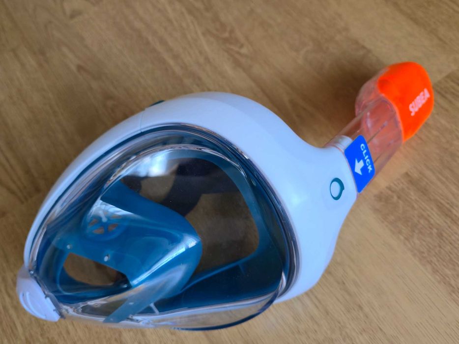 Maska do snorkelingu pełnotwarzowa Easybreath + pokrowiec