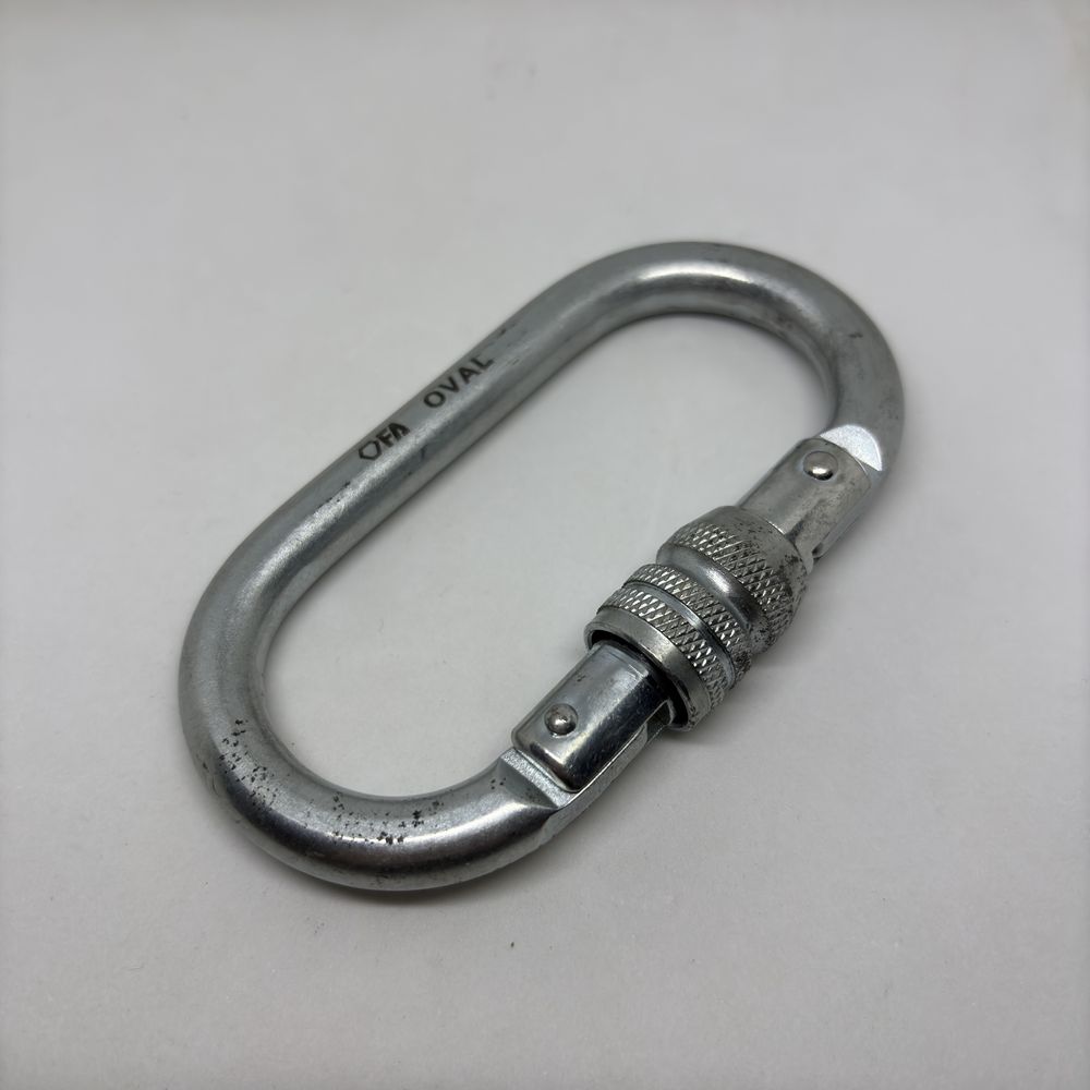 Карабін сталевий First Ascent Oval 23kN KeyLock (FA 8003)