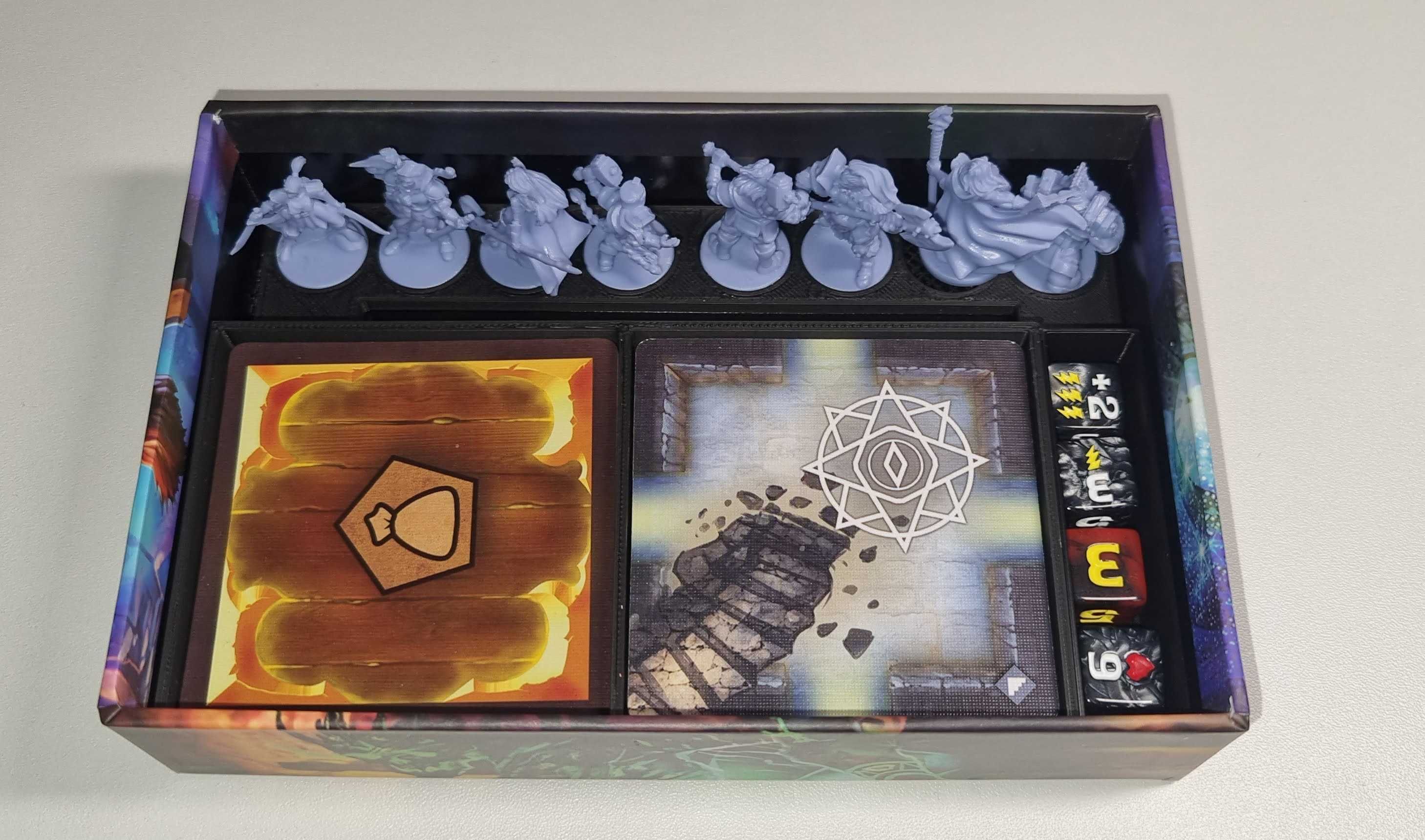 Małe epickie podziemia "insert" organizer, druk 3d, Tiny Epic Dungeons