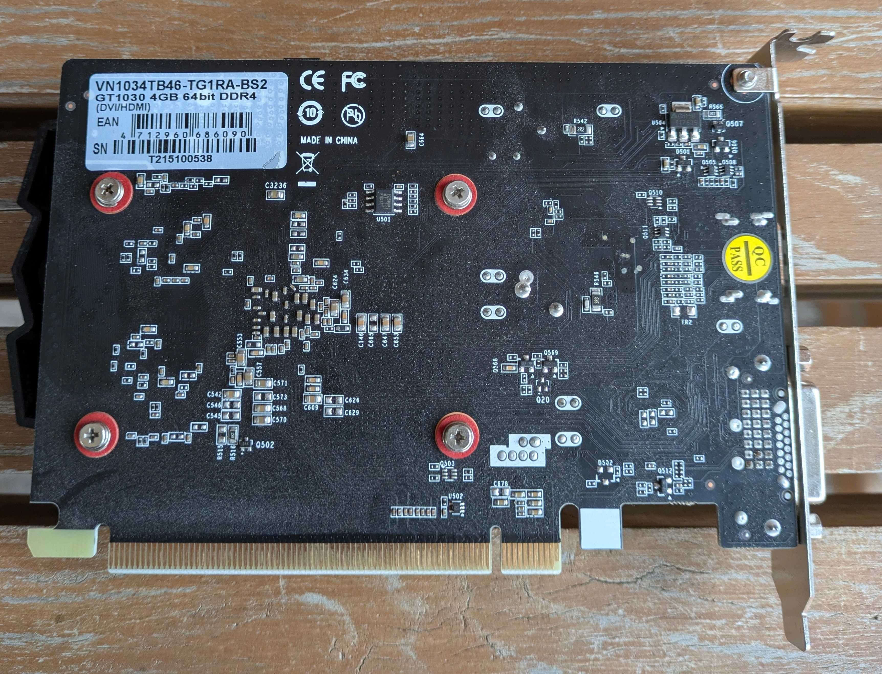 Відеокарта Biostar GT1030 4GB GDDR4 64bit HDMI/DVI (VN1034TB46)