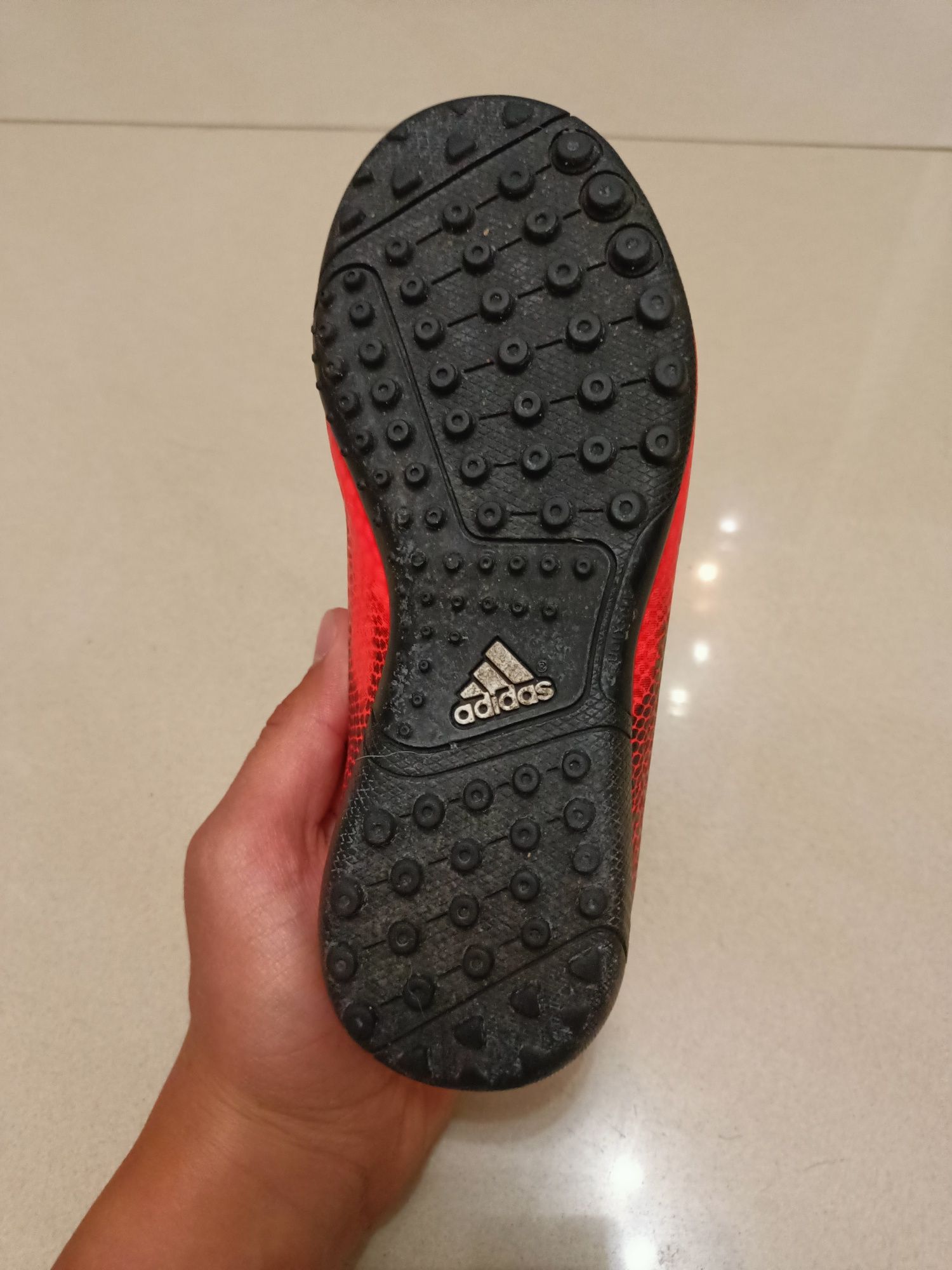 Buty Adidas F5 Tf Junior pomarańczowe