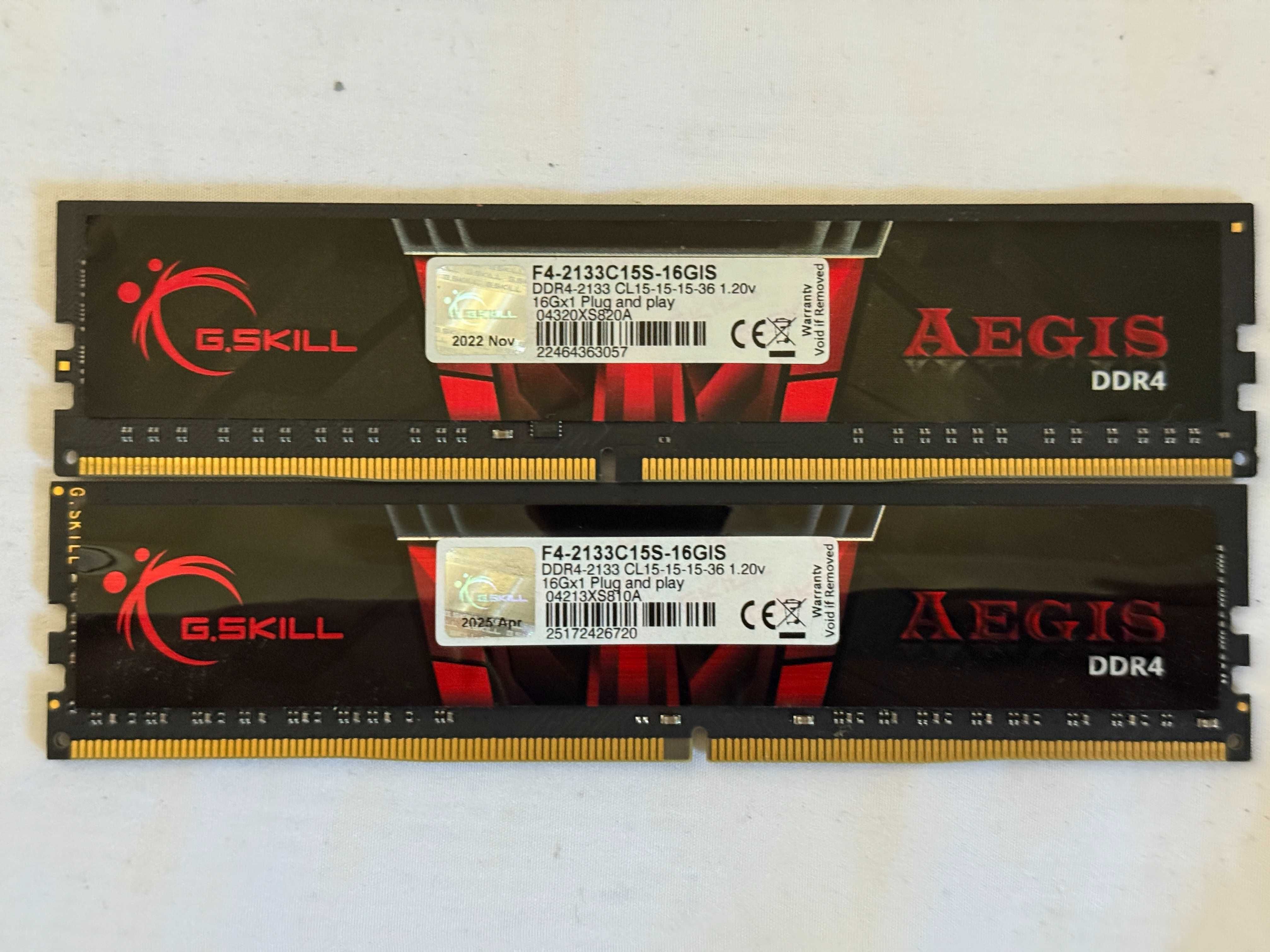 Pamięć RAM DDR4 G.SKILL Aegis 2x16GB 32GB 2133MHz